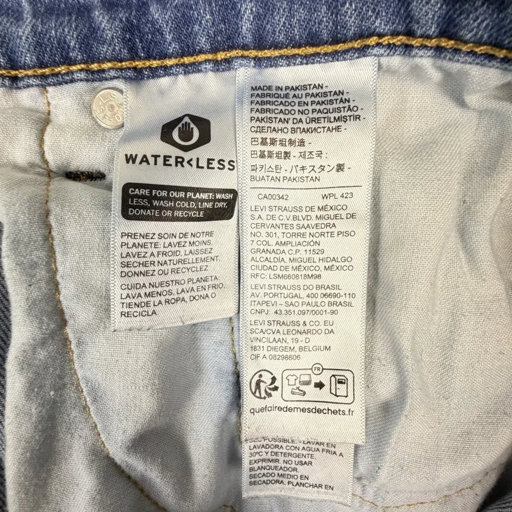 Levi's 512 Jeans Men 34x32 Blue Slim Taper Leg Medium Wash Mid Rise Stretch